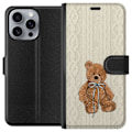Miniatyrbillede 1 af 3: Apple iPhone 16 Pro Max Tegnebogsetui Lille Teddy – klassisk teddy i enkel design