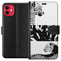 Pikkukuva 1 / 3: Apple iPhone 11 Lompakkokotelo Leopard Faces