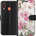 Kompatibel Tegnebogsetui til Samsung Galaxy A20e Blomster
