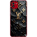 Miniatyrbillede 1 af 3: Samsung Galaxy A03 Gennemsigtig cover Louis Vuitton Mørk Tilstand Design Sort Luksus Stil Mode Populær Grafisk Mønster Modeikon Luksusmærke
