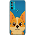 Pikkukuva 1 / 3: Motorola Moto G71 5G Läpinäkyvä kuori Hello Corgi