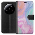 Miniatyrbillede 1 af 3: Xiaomi 13 Ultra Tegnebogsetui Pastelmarmor