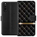 Miniatyrbillede 1 af 3: Sony Xperia 10 II Tegnebogsetui Luksus Sort