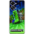 Miniatyrbillede 1 af 3: OnePlus Nord 2T Gennemsigtig cover Minecraft Creeper mobilskal i klassisk grön pixelstil