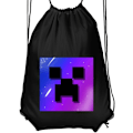 Pikkukuva 2 / 6: Jumppakassi | Kevyt Treenikassi Aikuisille Minecraft musta Aikuinen