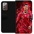 Miniatyrbillede 1 af 3: Samsung Galaxy Note20 Tegnebogsetui Ronaldo Færdigheder - CR7 Design for Ægte Fans