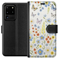 Miniatyrbillede 1 af 3: Samsung Galaxy S20 Ultra Tegnebogsetui Sommerblomster