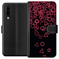Miniatyrbillede 1 af 3: Huawei P30 Tegnebogsetui Squid Game Ikoner Serie Design Populært TV Spil Ikoner Grafisk Motiv Asiatisk Trend Dramaserie