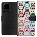 Miniatyrbillede 1 af 3: Samsung Galaxy S20 Ultra Tegnebogsetui Labubu Macaron Monster