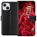 Miniatyrbillede 1 af 3: Apple iPhone 15 Plus Tegnebogsetui Ronaldo Færdigheder - CR7