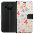 Miniatyrbillede 1 af 3: Nokia X10 Tegnebogsetui Blomster