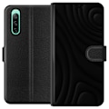 Miniatyrbillede 1 af 3: Sony Xperia 10 IV Tegnebogsetui Sorte Bølger
