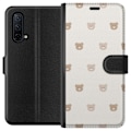 Pikkukuva 1 / 3: OnePlus Nord CE 5G Lompakkokotelo Teddy-tausta - söpöt teddykarhut pehmeällä taustalla