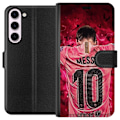 Pikkukuva 1 / 3: Samsung Galaxy S23+ Lompakkokotelo Messi Jalkapallo Barcelona Argentiina Motivoiva Legendaarinen Pelaaja FC Barcelona Numero 10 Urheilu Jalkapallo