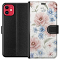 Miniatyrbillede 1 af 3: Apple iPhone 11 Tegnebogsetui Romantiske blomster