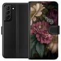 Kompatibelt Lommeboketui til Samsung Galaxy S21+ 5G Blomster
