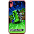 Pikkukuva 1 / 2: Apple iPhone XR Läpinäkyvä kuori Minecraft Creeper mobilskal i klassisk grön pixelstil