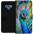 Pikkukuva 1 / 3: Samsung Galaxy Note9 Lompakkokotelo Pavun Sulat Värikäs Design Lintuaihe Eksoottinen Graafinen Suunnittelu Luonto Ylellinen Koristelu