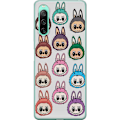 Miniatyrbillede 1 af 3: Sony Xperia 10 IV Gennemsigtig cover Labubu Macaron Monster -