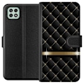 Miniatyrbillede 1 af 3: Samsung Galaxy A22 5G Tegnebogsetui Luksus Sort