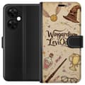 Kompatibel Tegnebogsetui til OnePlus Nord CE 3 Lite Troldmandssymboler og magisk tekst - magisk mønster på beige baggrund beige