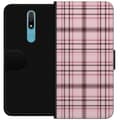 Kompatibelt Plånboksfodral till Nokia 2.4 Rosa tartan rosa
