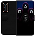 Pikkukuva 1 / 3: Huawei P40 Lompakkokotelo Squid Game Kausi 3 Uudet Ikoni Suosittu Sarja TV Motiivi Aasialainen Draama Trendikäs Graafinen Suunnittelu