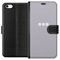 Miniatyrbillede 1 af 3: Apple iPhone 5s Tegnebogsetui Lilla Blomminimalisme - stilfuld
