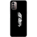 Pikkukuva 1 / 3: Nokia G21 Läpinäkyvä kuori Keffiyeh-kuviointi - klassinen palestiinalainen mustavalkoinen shaali, jolla on kulttuurinen merkitys