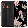 Miniatyrbillede 1 af 3: Samsung Galaxy A20e Tegnebogsetui Blomster