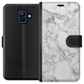 Miniatyrbillede 1 af 3: Samsung Galaxy A6 (2018) Tegnebogsetui Marmor