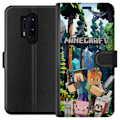 Pikkukuva 1 / 3: OnePlus 8 Pro Lompakkokotelo Minecraft-matkapuhelinkotelo metsällä ja pikselityylisillä hahmoilla