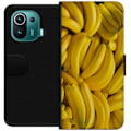 Miniatyrbild 1 av 3: Xiaomi Mi 11 Pro Plånboksfodral Banana Pattern – lekfullt mönster med gula bananer