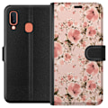 Miniatyrbillede 1 af 3: Samsung Galaxy A20e Tegnebogsetui Blomster