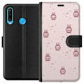 Pikkukuva 1 / 3: Huawei P30 lite Lompakkokotelo Labubu Neon Pop - Neonvärinen pop art hirviö