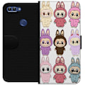 Miniatyrbillede 1 af 3: Huawei P smart Tegnebogsetui Labubu Pink Monster - Popkunst med Kawaii-touch