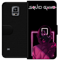 Pikkukuva 1 / 3: Samsung Galaxy Note 4 Lompakkokotelo Squid Game Teema Suosittu Sarja Motiivi Graafinen Ikoninen Suunnittelu Aasialainen Popkulttuuri Jännitys Draama