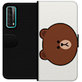Miniatyrbillede 1 af 3: Huawei P smart 2021 Tegnebogsetui line friends brown