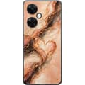 Kompatibelt Mobildeksel til OnePlus Nord CE3 Marmorhjerte oransje