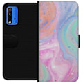 Miniatyrbilde 1 av 3: Xiaomi Redmi Note 9 4G Lommeboketui Pastellmarmor