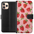 Miniatyrbillede 1 af 3: Apple iPhone 11 Pro Tegnebogsetui Jordbærdrømme - Retro-stil