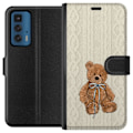 Miniatyrbilde 1 av 3: Motorola Edge 20 Pro Lommeboketui Liten Bamse – klassisk bamse i enkel design