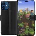 Kompatibelt Lommeboketui til Apple iPhone 12 MineCraft