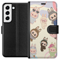Miniatyrbillede 1 af 3: Samsung Galaxy S22+ 5G Tegnebogsetui Labubu Pop Mart Samling Motiv Figur Samling Design Populært Art Toy Pop Mart Kreativ Grafisk