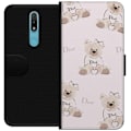 Miniatyrbillede 1 af 3: Nokia 2.4 Tegnebogsetui Teddy Dior Vibes - luksuriøs bamse i