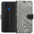 Pikkukuva 1 / 3: Xiaomi Redmi 9C Lompakkokotelo Hopea-aallot