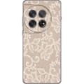 Kompatibelt Mobildeksel til OnePlus 12 Beige blondemønster beige