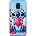 Pikkukuva 1 / 3: Samsung Galaxy A6 (2018) Läpinäkyvä kuori Strawberry Stitch