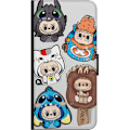 Miniatyrbild 3 av 3: Samsung Galaxy J6+ Plånboksfodral Labubu figursamling – Pop