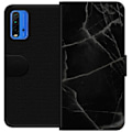 Miniatyrbillede 1 af 3: Xiaomi Redmi Note 9 4G Tegnebogsetui Sort marmor